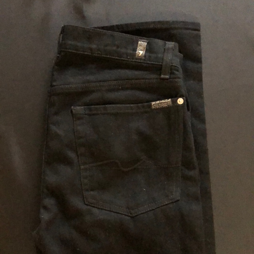7 for all mankind size 31 black jeans